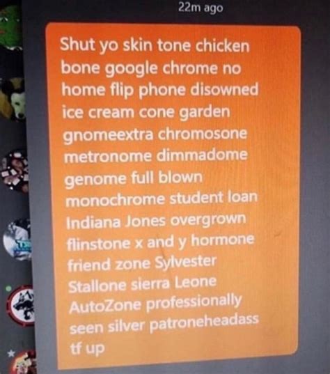 skin tone chicken bone leave me alone exactly how it sounds: the act of jerkin' your gerkin or masturbating